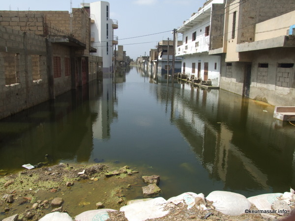 Les quartiers inondés de Keur Massar